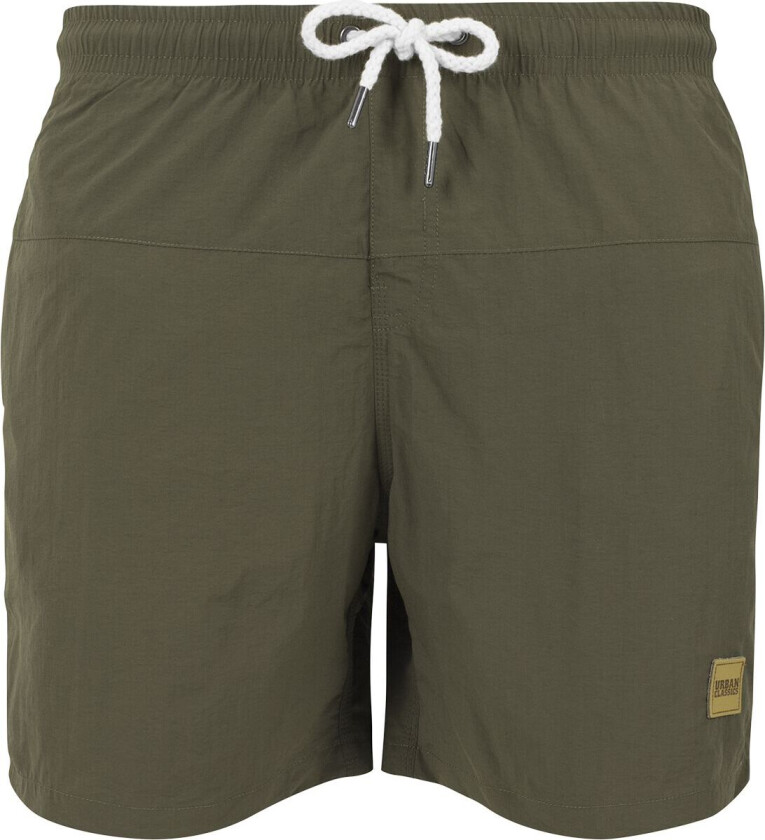 Badeshorts - Block Badeshorts - S til XXL - Herrer - olivengrønn