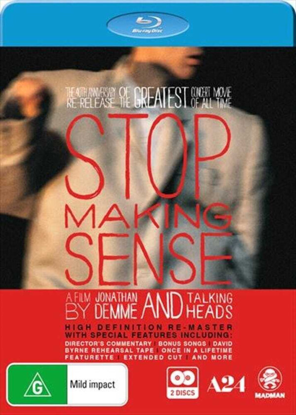 Stop Making Sense: 40th Anniversary Special Bluray
