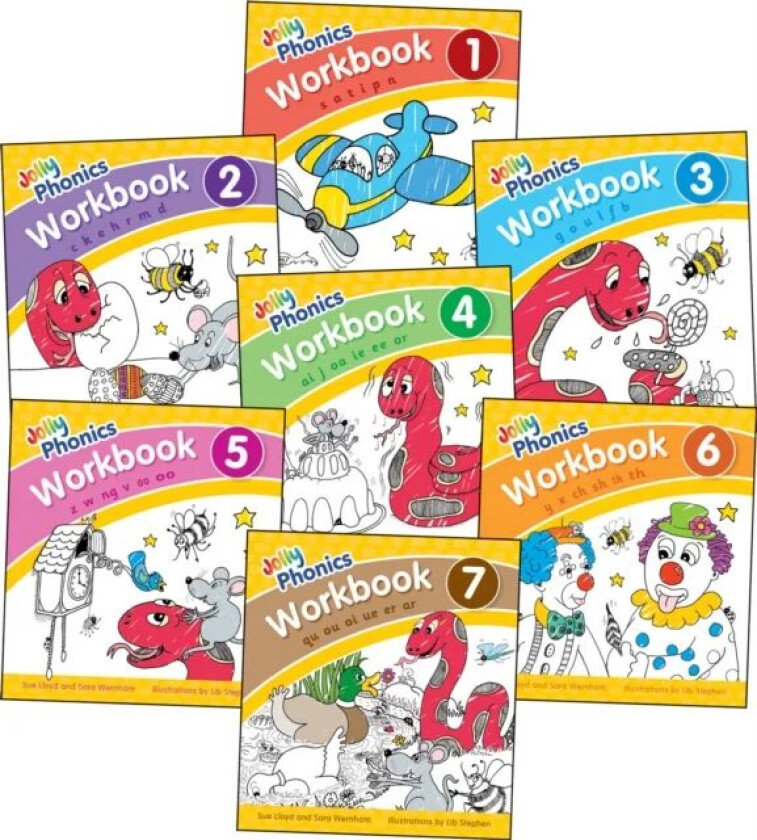 Jolly Phonics Workbooks 1-7 av Sara Wernham, Sue Lloyd