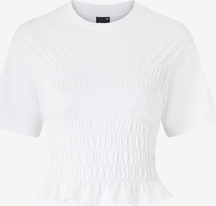 Topp Smock Tee - Hvit