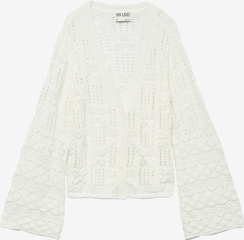Kardigan vmEmilia LS V-neck Knit Cardigan VM - Hvit