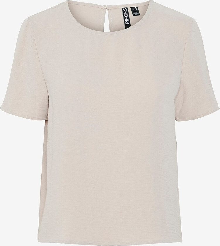 Topp pcAnna SS O-neck Top - Grå