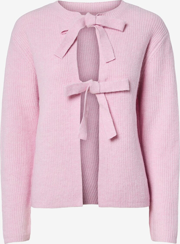 Kardigan pcSilly LS Reversible Tie Knit - Rosa