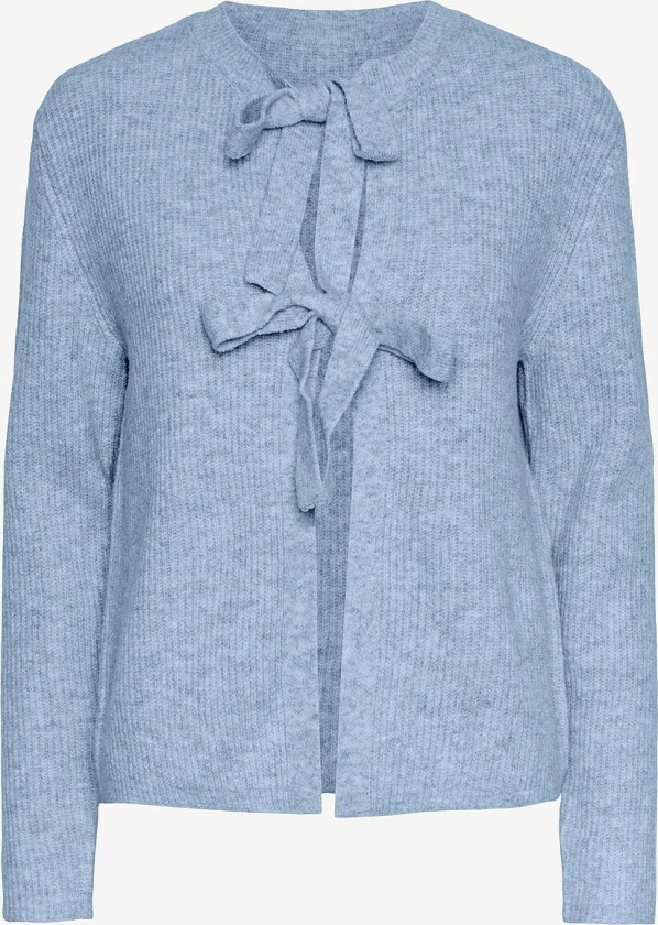 Kardigan pcSilly LS Reversible Tie Knit - Blå