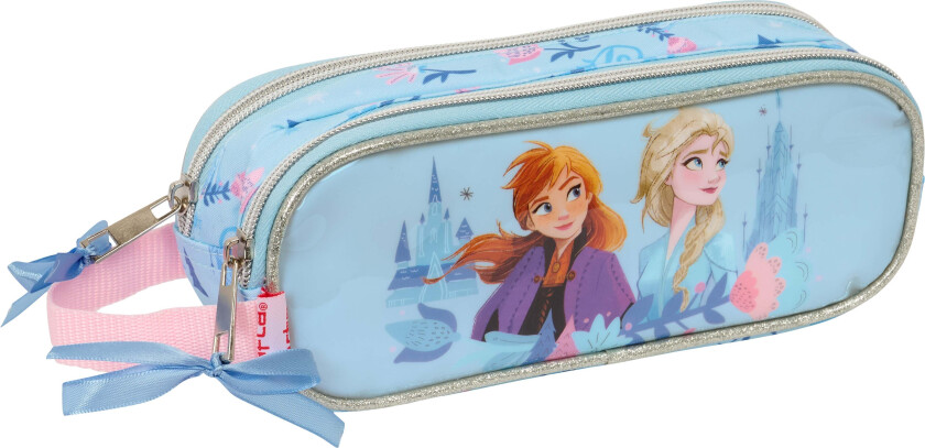 Dobbeltpennal Ice Magic, Lyseblå - Pennal - Polyester