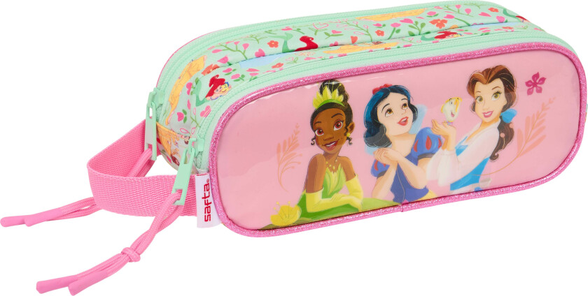 Dobbeltpennal Bloom, Turkis/Lyserosa - Pennal - Polyester