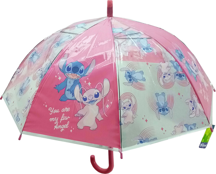 Disney Lilo and Stitch Paraply Beach, Rosa - Paraplyer - Polyester