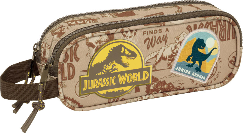 Dobbeltpennal, Sandbrun - Pennal - Polyester