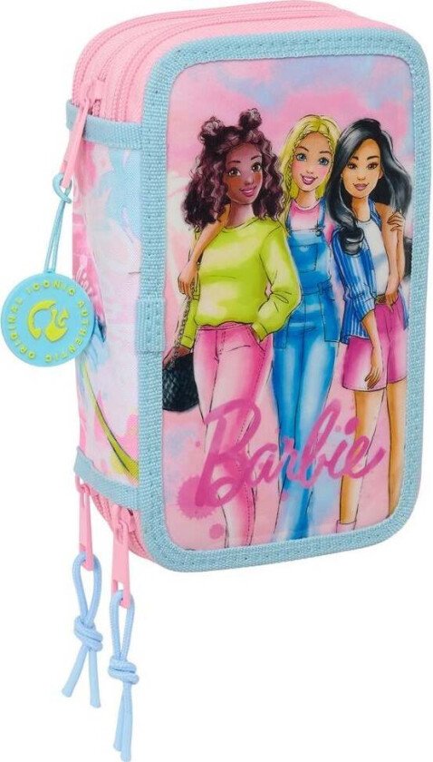 Trippelpennal, Rosa/lyseblå - Pennal