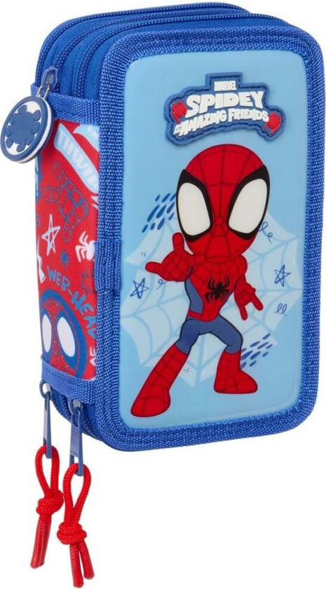 Spidey and His Amazing Friends Trippelpennal, Rød/Blå - Pennal