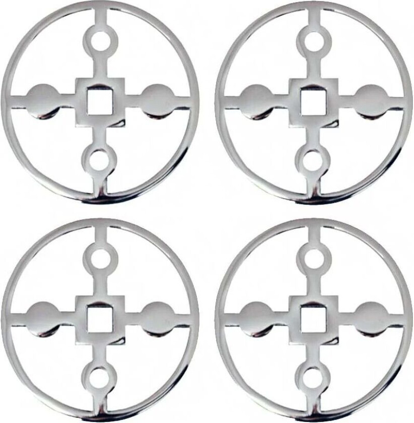 Bilde av Anima Gemella glassunderlag 4-pakning Nikkelbelagt messing