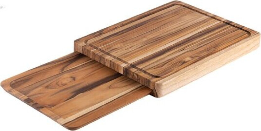 Wooden board skjærefjøl 2 deler 40x30 cm teak