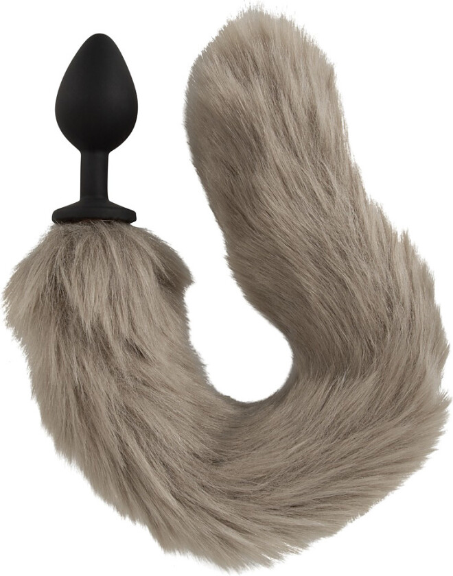 You2Toys: Long Fluffy Tail Butt Plug, grå