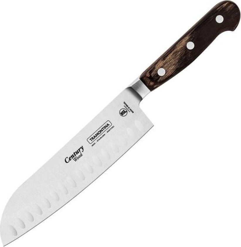 Polywood santokukniv 18 cm brun