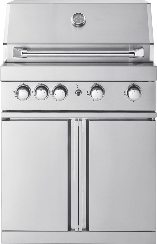 Stainless Collection - Frittstående gassgrill med 4 effektive brennere og infravarme