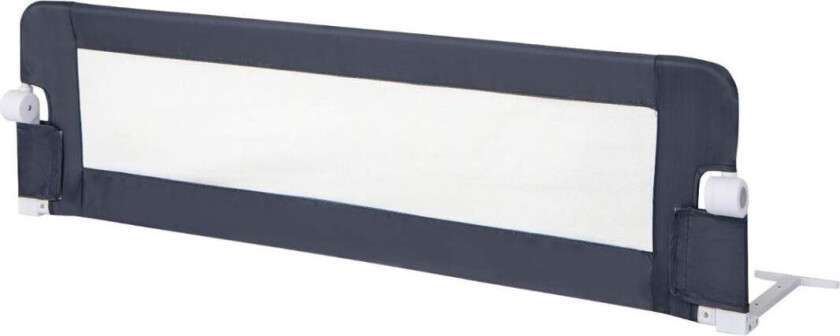 Sammenleggbar sengehest med justerbare & ett-klikks sammenleggbare stropper sengebeskyttelse 150 x 42 cm grå