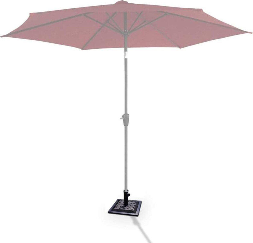 Bilde av Parasollstativ markedsparaplystativ parasollfot balkong paraplystativ firkantet