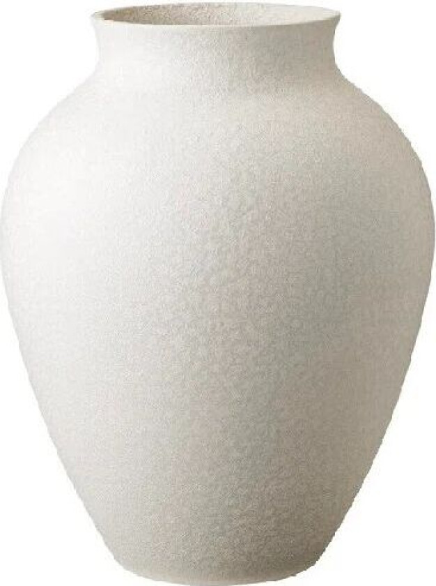 Knabstrup vase 20 cm hvit