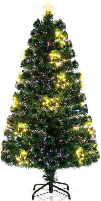 150 cm kunstfiber juletre med belysning