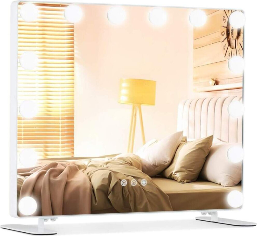 Hollywood sminkespeil med belysning og intelligent berøringskontroll skrivebordsspeil