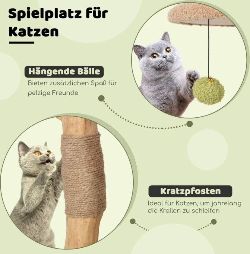 110 cm stor skrapestolpe i tre kattetårn med polstret setehus skrapestolpe grønn 79 x 60 x 110 cm