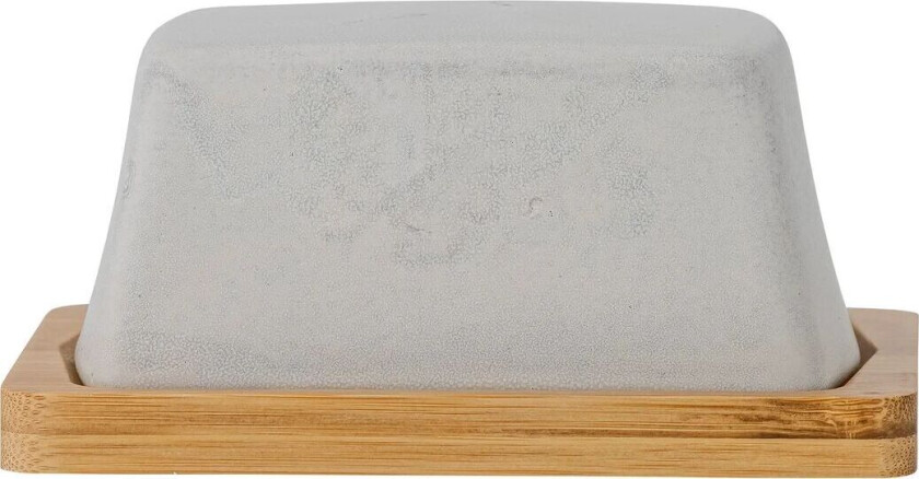 Josefine smørboks med fat Grå