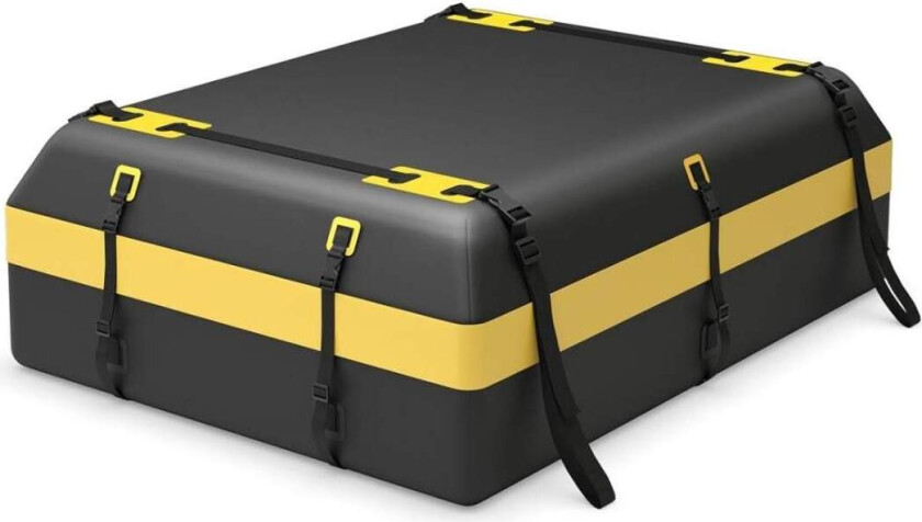 Takboks for ulike kjøretøytyper med sklisikker matte, bagasjelås, forsterket stropp, dørkrok og snorveske