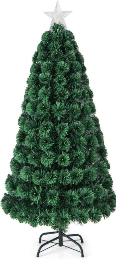 150cm kunstig juletre med 8 lysmoduser Fiberoptisk fiberoptisk juletre