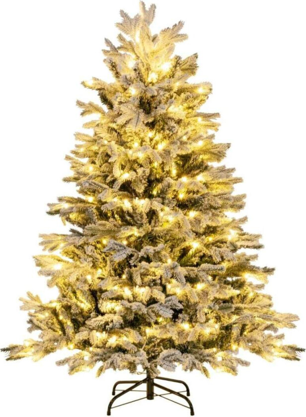 135cm kunstig juletre med snø & 688 blandede grentips juletre