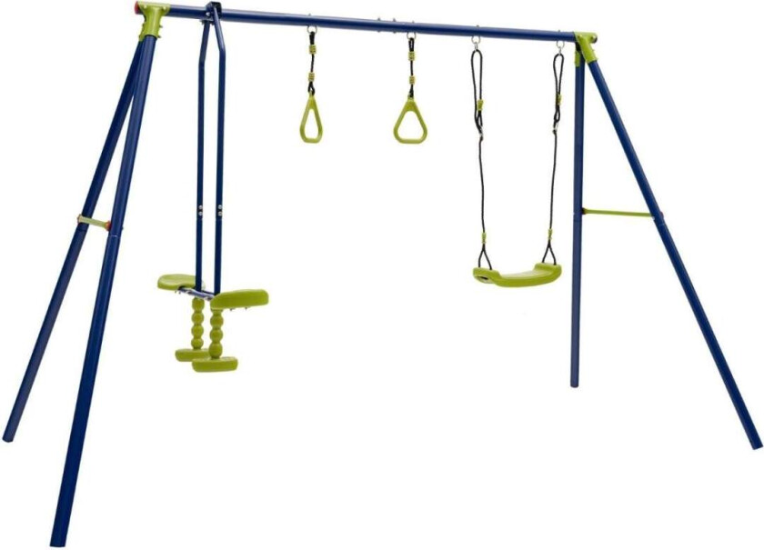 Huskestativ for barn 3-i-1 metall 278 x 142 x 177 cm