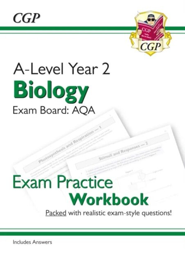 A-Level Biology: AQA Year 2 Exam Practice Workbook - includes Answers av CGP Books
