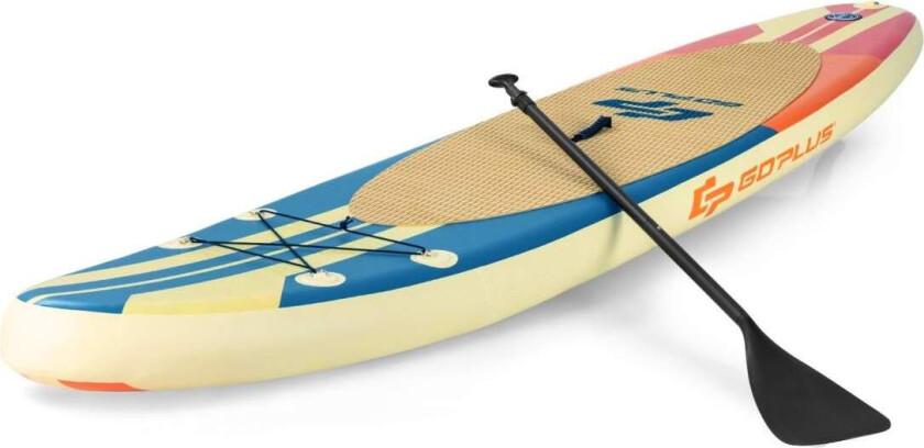 Oppblåsbart Paddle Board Båt Stand-Up Surfebrett 335 x 76 x 15 cm Stripemønster Fargerikt