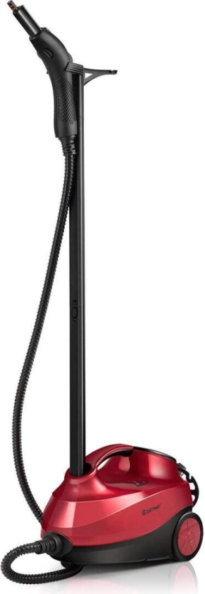 Damprenser dampkost 2000W gulvdamprenser med 19 tilbehør rød