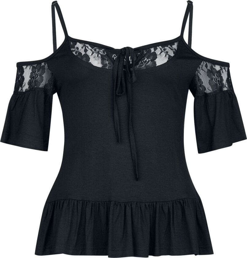 Goth T-skjorte - S til XXL - Damer - svart