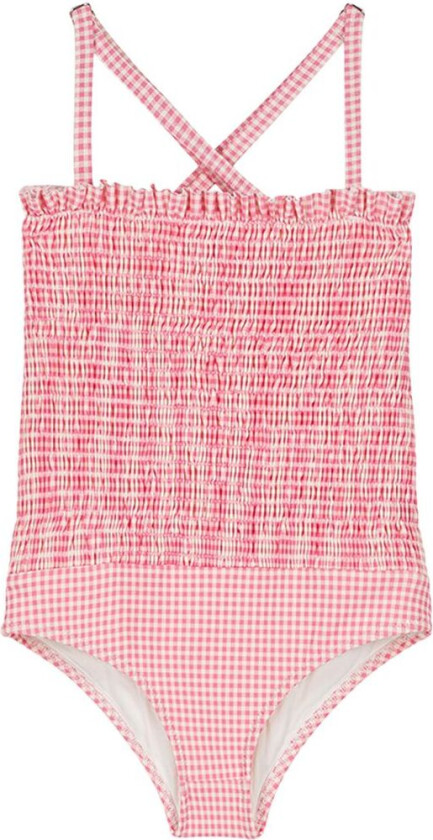 Brigit Badedrakt Pink Fragola Vichy | Rosa | 6 years