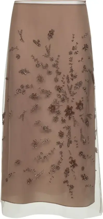 Dame, Skjørt, Beige, M