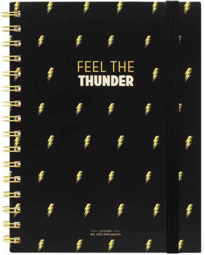 Notatbok A5 Spiral "Feel The Tunder"