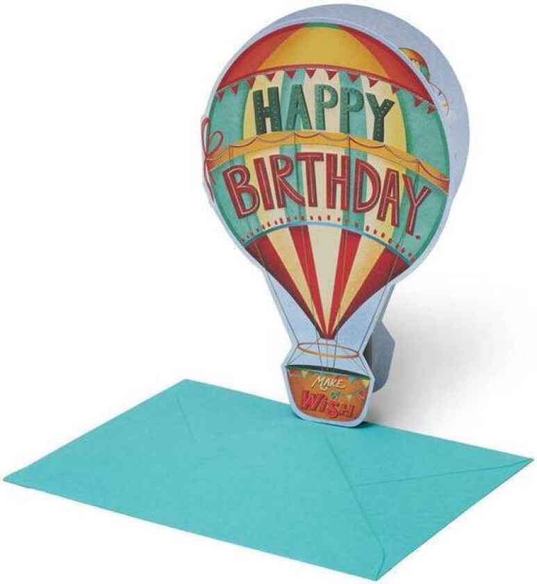 Gratulasjonskort L Luftballong