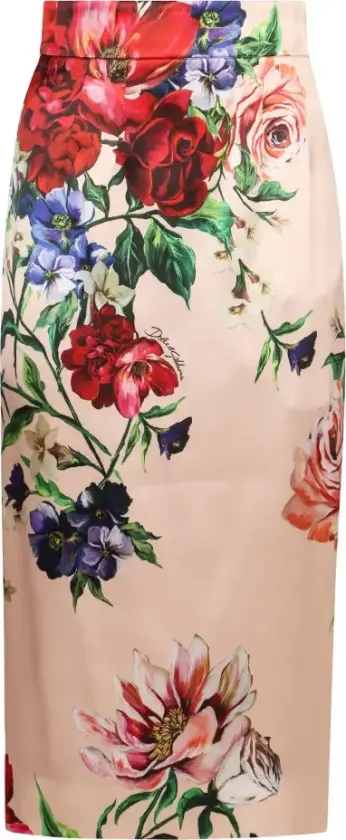 Dame, Skjørt, Flerfarget, M