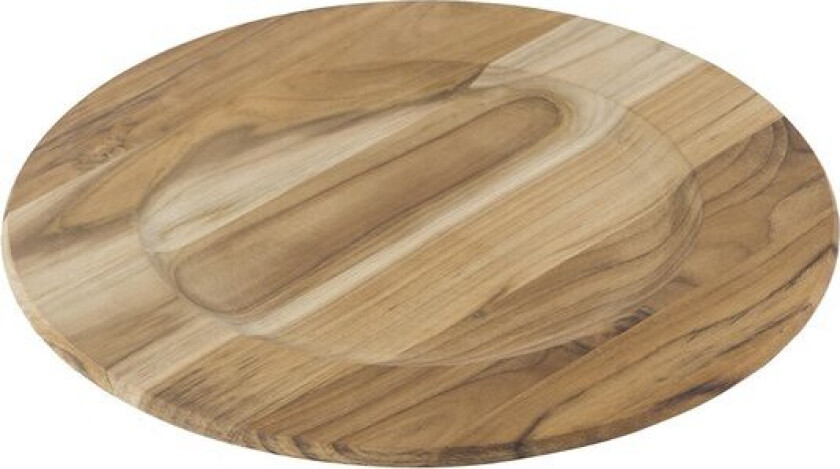 Wooden board tallerken 33 cm teak