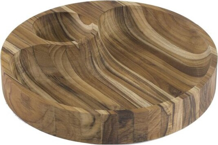 Wooden board bolle 31,5 cm teak