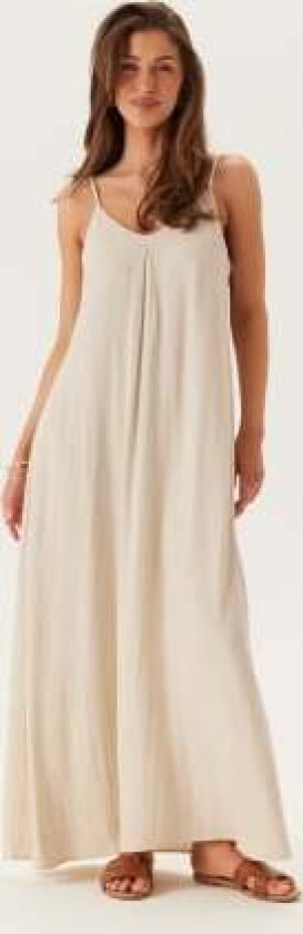 Objsanne Sl Long Dress Sandshell 42