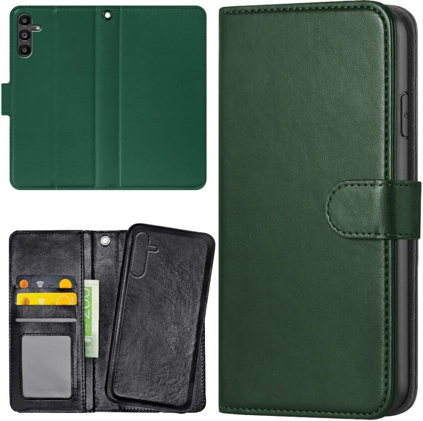 Samsung Galaxy S25 - Lommebok Deksel Mørkegrønn