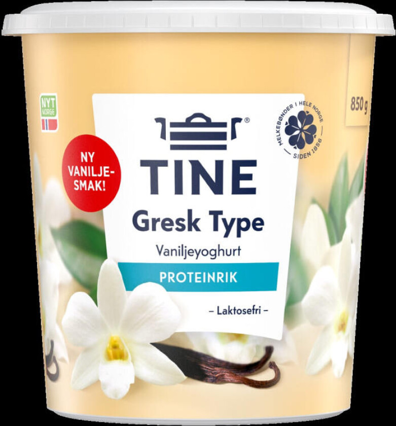Yoghurt Gresk Type Vanilje 850g