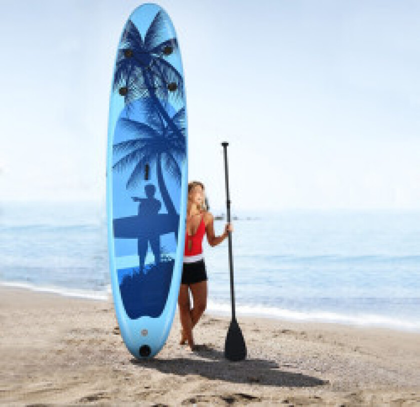 SUP Board Oppblåsbart Stand up Board Paddle Board Blå-L