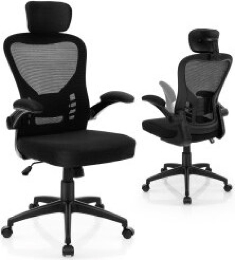 Ergonomisk kontorstol i mesh med gyngerygg direktørstol dreibar PC-stol