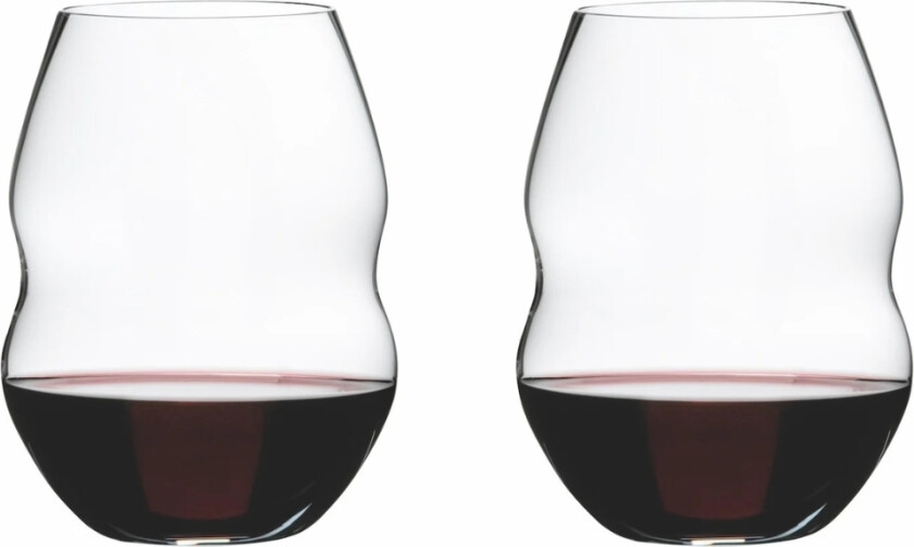 Swirl Rødvinsglass - 2 Stk