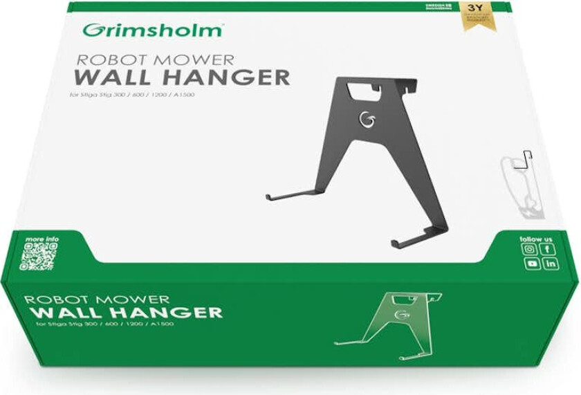 Vegghenger Grimsholm til Stiga RobotGressklipper