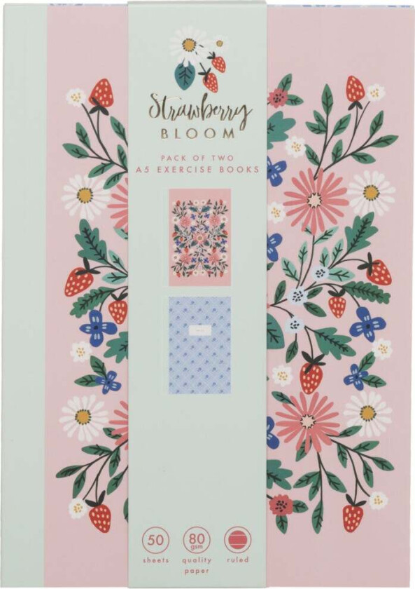 Skrivebok A5 2 stk. Bloom