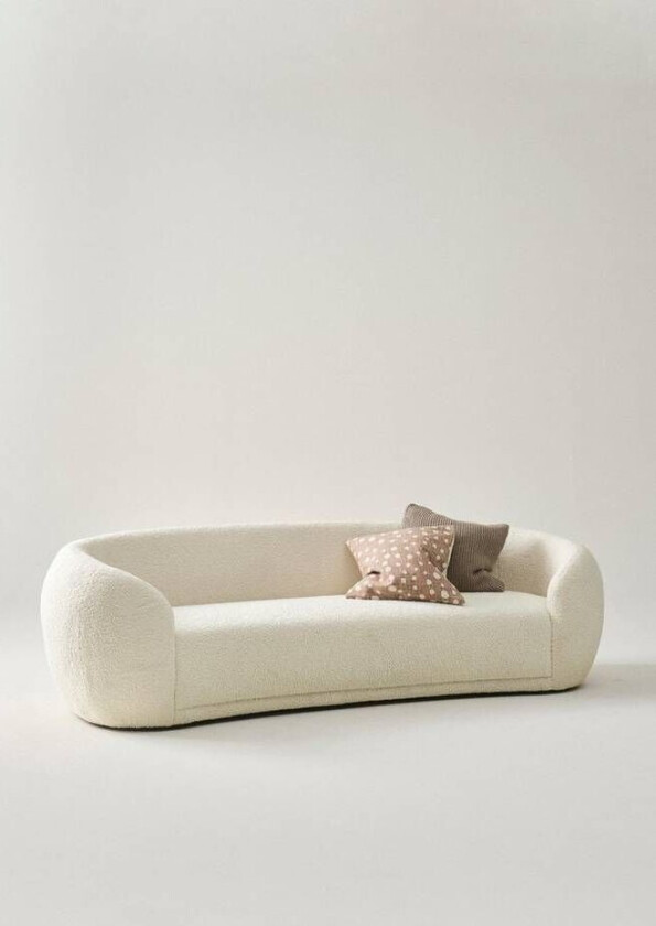 AUSTIN TEDDY sofa 3-seter Natur røykaktig